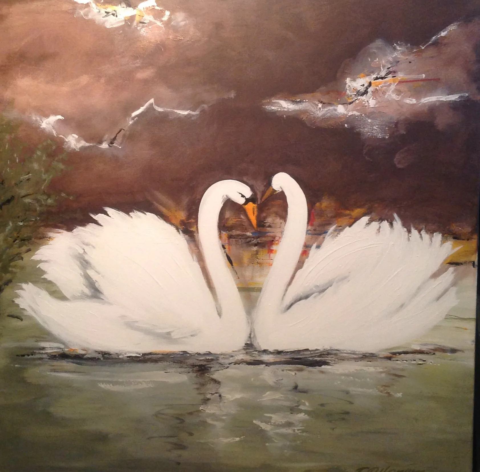 Maleri nr 6 100 cm X 100 cm